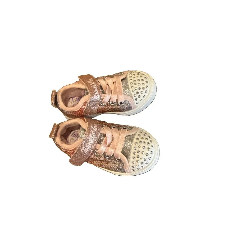 SKECHERS GIRLS LIGHT UP TWINKLE TOES SNEAKERS CHILDS 6
